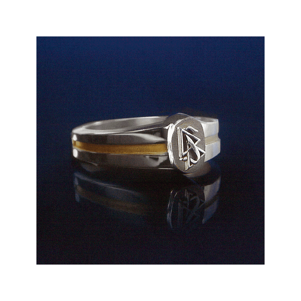 Ezüst Szcientológia-gyűrű (kicsi)