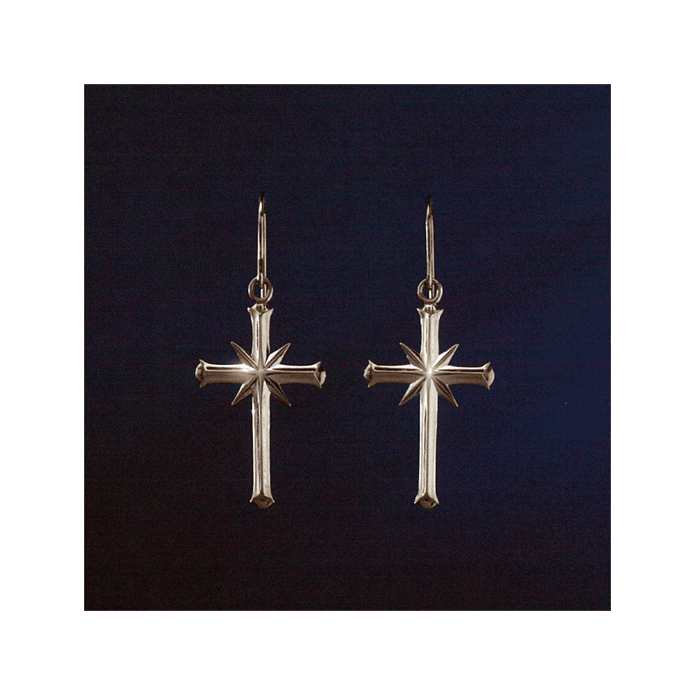 Függő Szcientológia-kereszt fülbevaló