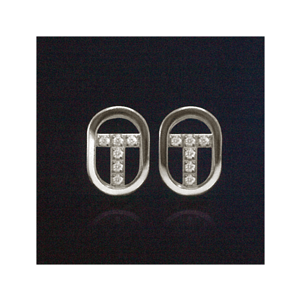 Beszúrós OT-fülbevaló ékkövekkel