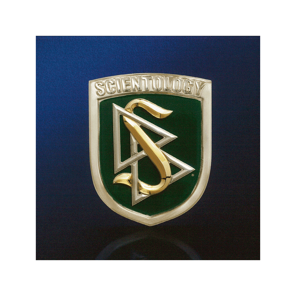 Szcientológia címer autóembléma